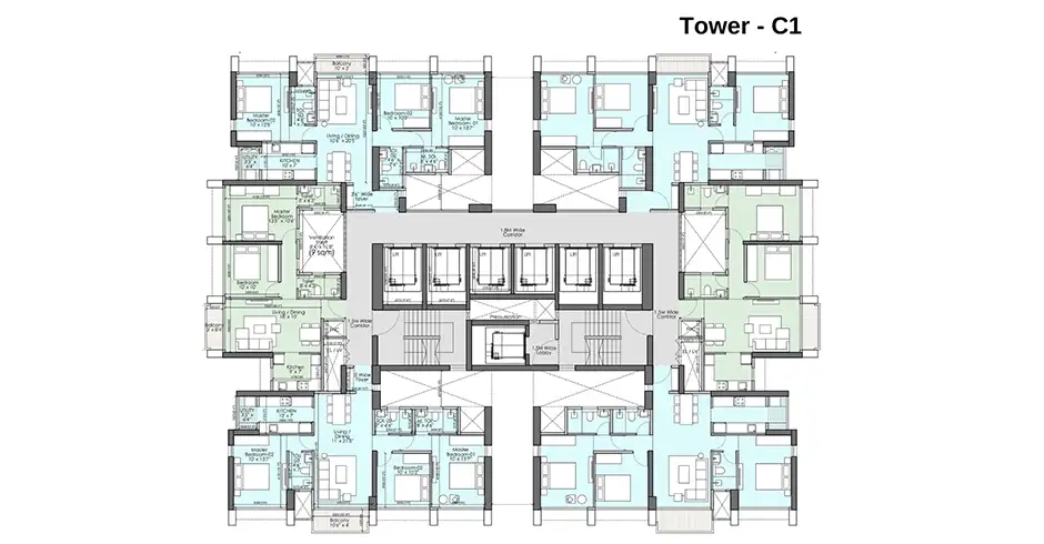 Runwal 25 Hour Life Manpada Thane West Floor Plans