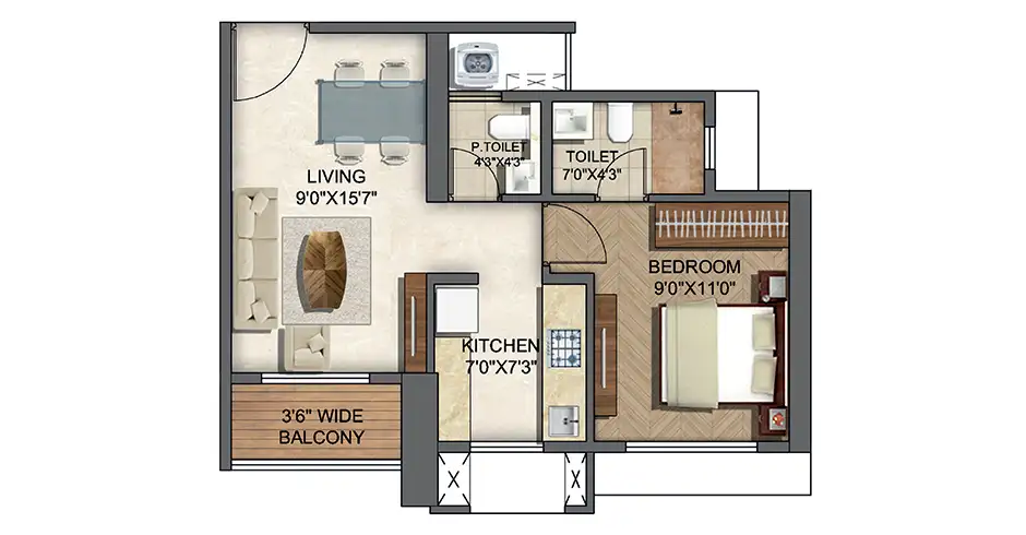 Lands End Thane Floor Plans