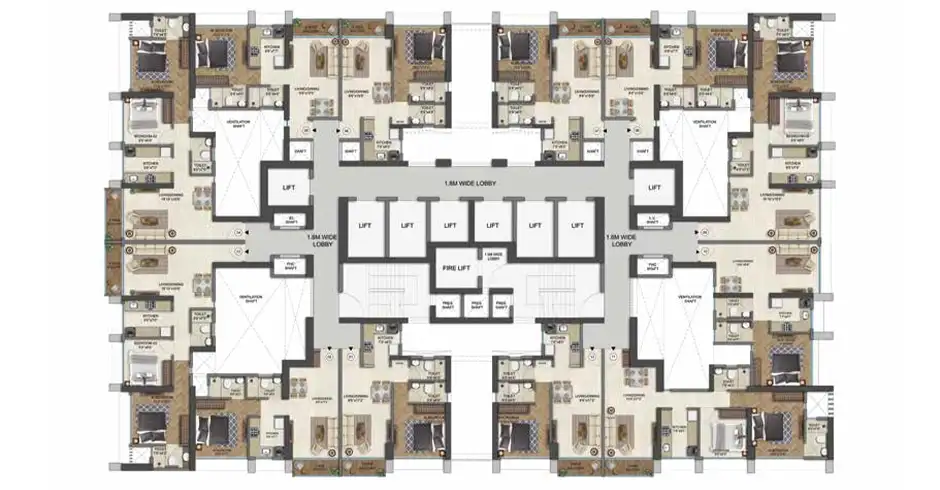 Runwal 25 Hour Life Manpada Thane Floor Plan Runwal 25 Hour Life Manpada Thane Floor Plan