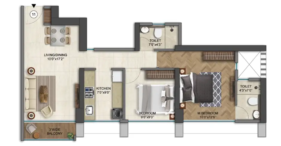 Runwal 25 Hour Life Manpada Thane Floor Plan Runwal 25 Hour Life Manpada Thane Floor Plan